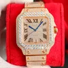 Designerskie zegarki Diamond zegarek automatyczny ruch mechaniczny Wodoodporny męski bransoletka Sapphire Business Stal nierdzewna 40 mm na rękę Montre de Luxe