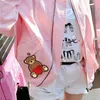 Cute Cartoon Love Heart Bear Small Size Iron on Embroidered Patch - 3x2 4 Inch 269k