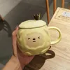 Tasses Tasse De Dessin Animé Mignon Avec Cuillère Pour Filles Tasses En Céramique Étudiants Et Café Usage Domestique Turc