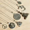 Hänge halsband andlig buddha halsband yin yang hamsa ohm hängen steampunk karma charm fred tecknet choker boho smycken gåvor bijoux