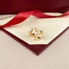 Earings designer for mens plated gold silver color diamond earrings for girls jewlery womens ohrringe fashion popular luxury love 288N