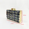 Evening Bags Womens Acrylic Clutch Bag Bride Ball Wedding Party Wallet Cross Body Fashion Small Square Chain Shoulder B413 230719