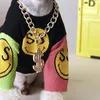 Halsbanden Riemen 43Cm Luxe Hond Gouden Ketting Mode Franse Bulldog Ketting Dollars Metalen Gepersonaliseerde Halsband Huisdier Puppy Accessoires Honden Benodigdheden 230719