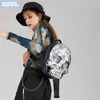 Название товара wholesale женская сумка через плечо 3 цвета уличный тисненый череп панк-рюкзак открытый мягкий кожаный рюкзак для отдыха тенденция кисточка декоративная модная сумка 3217 # Код товара