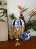 Lampes de table La dernière lampe chinoise bleue et blanche Étude Salon Chambre Atmosphère Chevet Décoratif