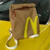 Novas bolsas de embalagem de batatas fritas engraçadas e fofas para estudantes mulheres mochilas de lona mochilas de grande capacidade bolsa mensageiro bolsas de mão