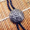 Bolo Ties Cravatta Bolo Catena della camicia retrò Collana in pelle di corda con testa di drago Cravatta lunga HKD230719