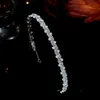 Bijoux de cheveux de mariage ASNORA diadèmes de perles de mariage simples adaptés à la coiffure de fiançailles avec bandeau en cristal incrusté de zircon Couronnes pour femmes 230718