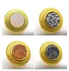 Orecchini a bottone Placcatura in cristallo naturale Rotondo Gioielli unici con bordo in oro da donna Trendy For Women 2023