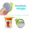 Silicone Pet Lids Dog Cat Capa Universal Can Tops 1 Fit 3 Tamanho padrão de alimentos latas BPA Free Washer