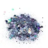 Nail Glitter Flash 1 kg Holografisk spotlight 1000g Bulkblockformat Fin Mixed Nail Art Flash Holographic Spotlight Mixed Holographic Sequins 230718