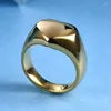 Pierścionki ślubne złoto kolor salii ze stali nierdzewnej kształt serca masywny pierścionek dla kobiet sygnet biżuteria palca kobieta