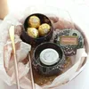 Emballage cadeau 20 pièces boîte en fer de haute qualité mariage bonbons bougie pot bébé douche anniversaire faveurs sac