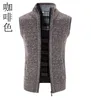 Maglioni da uomo Autunno Inverno Maglione Gilet Uomo Spessore Caldo Cardigan senza maniche Cappotto Gilet lavorato a maglia Capispalla Cerniera Maglione Maglione Giacca Uomo Gilet L230719