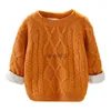 Pullover bambini ragazzi maglione 2021 inverno spesso caldo maglione per bambini età per 1 - 12 anni bambino ragazzo ragazze maglione primavera manica lunga maglieria top HKD230719