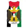 Herren Tank Tops OGKB 3D-Druck Free Palestine Männer Top Sommer Benutzerdefinierte DIY ärmelloses Hemd Save Keep Peace Fitness Übergroß