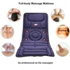 Back Massager 8 in1 mode Collapsible Full-body Massage Mattress Automatic heating Multifunction Far Infrared vibration Massager Cushion 230718