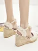 Strap Ankle Comfortable Espadrille Women's Sandals Slippers Ladies Womens Casual Shoes Breathable Flax Hemp Canvas Pumps 2 21 1
