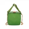Kvällspåsar Luxury Green Party Clutch Women Shoulder Crossbody Lipstick Box Design Mini Wallet and Handbag 230719