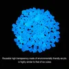 100 pcs 300 Pcs 14mm Décor De Jardin Pierres Lumineuses Glow In Dark Galets Décoratifs En Plein Air Fish Tank Décoration Pebble Rocks Q0811269Y