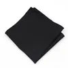 Bow Ties Soft Thin Solid Color Handkufe Polyester Classic Cool Tone Hankie 22cm Men Wedding Party Business Dail Accessory