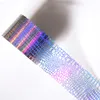 Klistermärken dekaler 100 m laser ormformad mesh design nagel foli holografisk orm hudöverföring folie klistermärke mesh crack effekt stämpling folie 230718