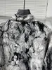 Chemises décontractées pour hommes Harajuku SpringSummer Thin Print Shirt Ice Silk Confortable Retro Loose Fit Top à manches longues 230718
