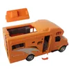 Flygplan Modle Small Size Pull Back Caravan Car Model Souvenir Ornament 3 Färger Rekreation Vehicle Boys Toy Birthday Present For Children 230718