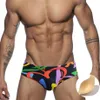 Kolorowe serca męskie serca push w górę stroje kąpielowe Mężczyzny Swime Briefs Seksowne uxh bikini stroju kąpielowe Suit Suit Surf Beach Surf zużycie 230718