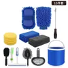 Rondella per auto 21PCS Kit per la pulizia degli interni con set per la pulizia della spazzola portatile ad alta potenza Parabrezza