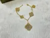 قلادة ملابس الموضة Van Super Four Le-AF Party Necklace 10 Flower Chain Seiko Edition Clover Sweater Wear-