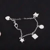 Zilveren armband met persoonlijkheidshanger, hiphop neutrale handsieraden, armbanden voor heren en dames, geschenken