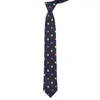 Bow inies Microfiber Jacquard Game موضوع شخصية رمز الصفراء والأحمر شبح التعادل الرجال Necktie عيد الأب ملحق الزفاف 230718