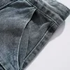 Men's Jeans Knee Length Men Summer Vintage Harajuku Basic Baggy Beach Style Males Denim Clothing Wide-leg Trousers BF