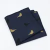 Bow Ties Cotton Pocket Square Bird Leaf Floral Mönster brösthandduk Hanky ​​Gentlemen Hankies herrdräkter