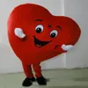 2019 İndirim Fabrikası Yetişkin Maskot Kostümünün Kırmızı Kalbi Yetişkin Boyutu Fantezi Kalp Aşk Maskot Kostüm193b