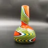 2023 Wig Wag 14mm tjock skålbit Bong Glas Slidvattenrör Kräm Rund Orange Green White Strip Heady Slides Colorful Bowls Man Rökning Tillbehör