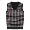 Men's Sweaters Men Wool Sleeveless Vest V-Neck Soft Patchwork Warm Slim Fit Quality No Yq Clothing Knitted Casual Male Brand Sweater Pull Homme L230719