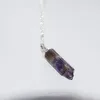 Pendant Necklaces Fashion Jewelry Natural Raw Amethysts Geode Druzy Necklace 2023 Charms Cap Long Purple Crystal Quartz Women