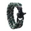 Outdoor Survival Stainless Steel Buckle Bracelets Braided Paracord Bracelet for Men