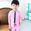 Clothing Sets Boys Formal School Suits Kids Party Tuxedos Dress Blazer+Pants 2PCS Boys Suits Baby Boy Spring Clothes For 3 4 5 6 7 8 Year Z230719