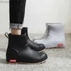 Boots Rainboots Women's Ankle Shoes Waterproof Rainboots 2021 New Sliding Women's Short Boots Solid Thermal Fashion Z230719