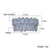 배꼽 벨 버튼 반지 느낌 스타일 CZ 이빨 캡 블링 블루 블루 큐빅 지르콘 아이스 아웃 마이크로 포장 상단 부재 그릴 남성 여성 보석 GI 230718