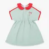 Girl Dresses Girls' Summer Casual Dress Children's Cartoon Cute Duck Color Block Korean Fashion Princess 2023