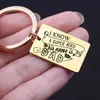 Car Key To Dad Gifts Charm Car Keychain Fashion Custom Father's Day Surprise I Know A Super Hero His Name Is Dad x0718