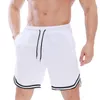 Shorts pour hommes Mode pour hommes Ourlet rayé Cordon de serrage Ceinture élastique Pantalon court Vacances Plage Maillot de bain Basketball Gym Sportwear