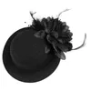 Headwear Hair Accessories Lady Wedding Hat Mini Tiara Party Hats Girls Retro Gauze Feathers Headdress Decoration Girl 230718