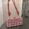 Вечерние сумки французского стиля Bling Crystal Fashion All Match Womens Bag Elegant Spring Swellet и Hander Party 230719