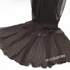 Scarves Cross-Border Pure Color Pearl Chiffon Flat Pleated Stitching Lace Crumpled Toe Cap Scarf Shawl One Piece Drop