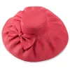 Chapéus de aba larga chapéus de balde dobráveis proteção UV chapéu de sol dobrável para mulheres aba larga casamento igreja praia floppy hatA047 230718
